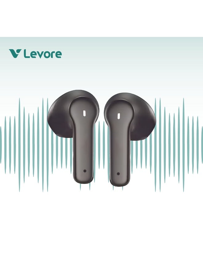 Levore LBT-305 True Wireless Earbuds with Bluetooth Connectivity, Charging Case and Built-in Microphone - Image 2